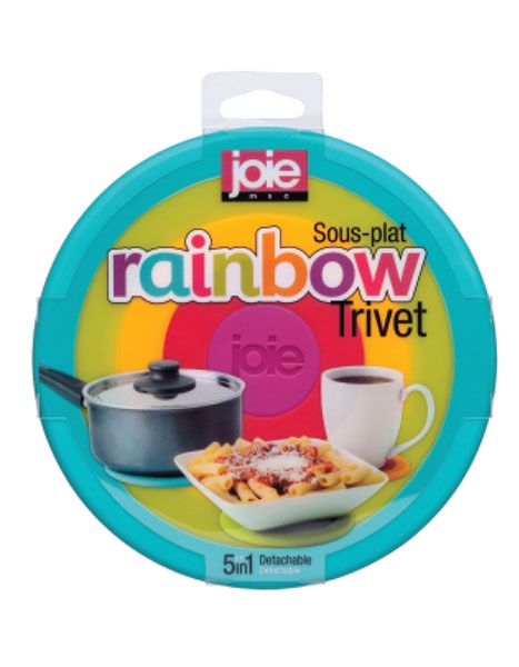Silicone Joie Kitchen Gadgets 12803 Sous-Plat Rainbow Trivet 