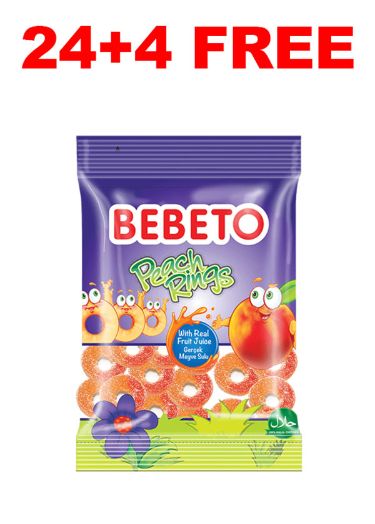 Bebeto 18g Promo Peach Rings X24 4 Free Kelchi Shopping By Beiruting Com
