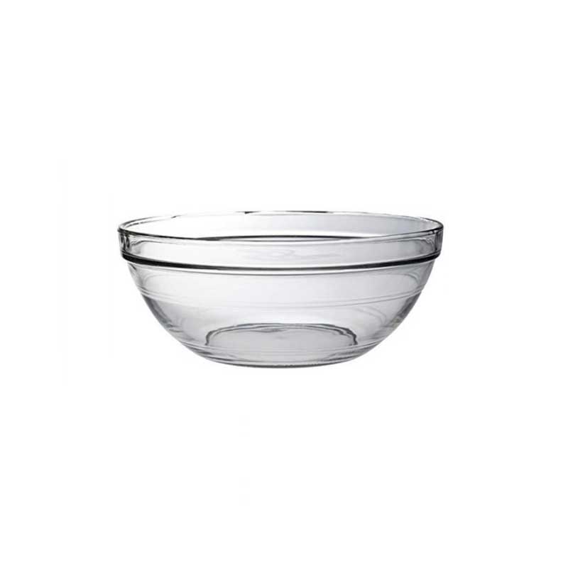 Duralex - Lys Square Stackable Bowl with White Lid 14-CM (5 1/2 in)