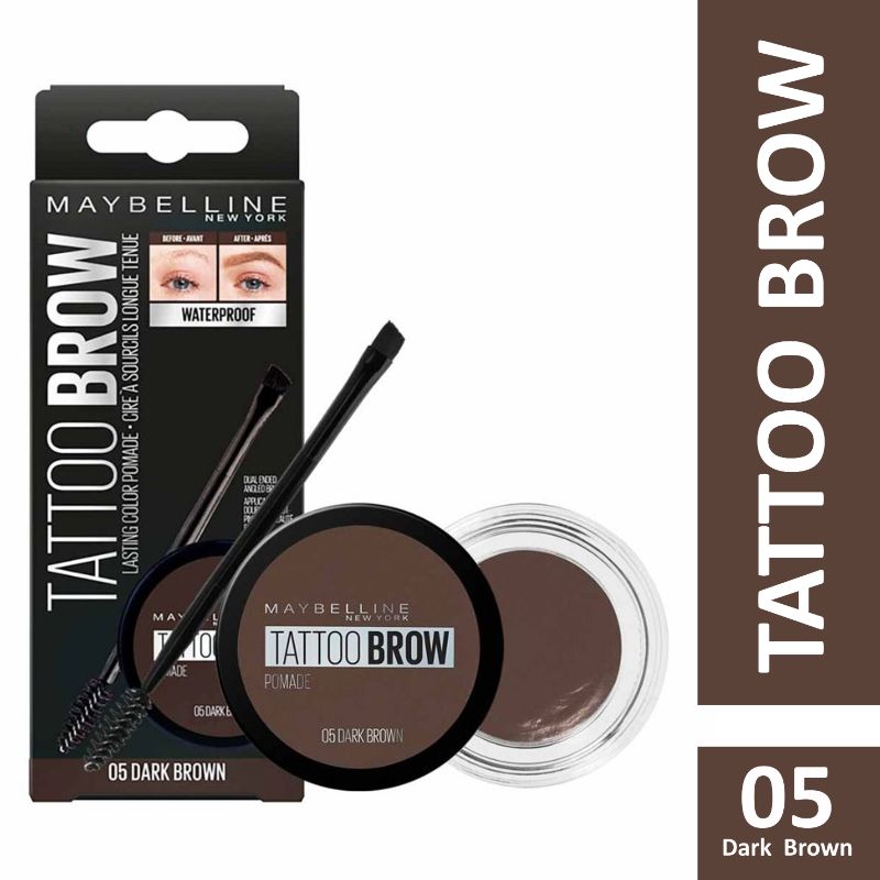 Maybelline New York – Eye Brow Tattoo Studio Pomade 05 Dark Brown – Kelchi  Shopping by 