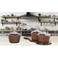 Rainbow - Spices Jar with plate