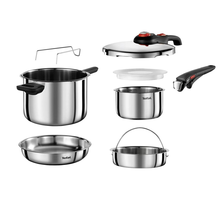 Tefal Ingenio Emotion Induction Non-Stick Stainless Steel Cookware Pan Set  6pc 1EA