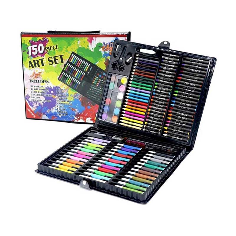 150-Piece Ultra Smart Art Case Crayons Markers Multi Colored Pencils Drawing  Set