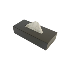 Wooden Big Tissue Box - Black- 26x12x7cm - Flow Collection
